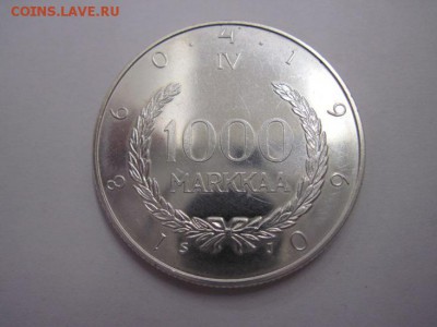 1000 маркки 1960 серебро Финляндия до 19.12.14 - Изображение23 121