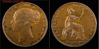 Фартинг 1839, UK, до 20.12.14 21-00+ - Ф1839
