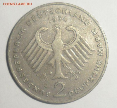 1 Марка 1974,75г. и др. иностр. монеты  20.12.2014 - 4.JPG
