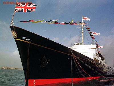 Монеты с Корабликами - Королевская яхта Britannia 