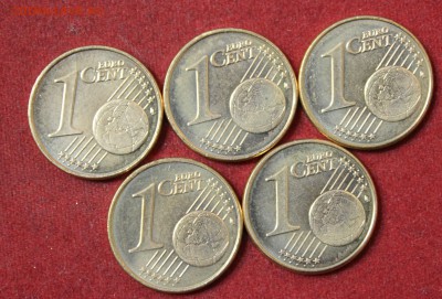 С 1 руб.БЕЛЬГИЯ 1евроцент 5шт.1999г.ИЗ РОЛЛА до 23.12.14 в22 - IMG_2916.JPG