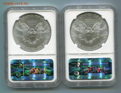 ФИКС. 1 доллар 2014, Шагающая свобода, в слабе NGC, BU. - Сканирование__421