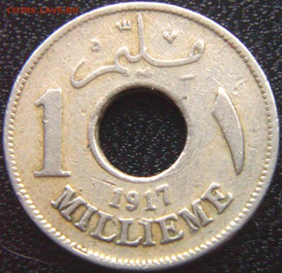 Британский Египет_1 миллим 1917; до 18.12_22.06мск - 8957
