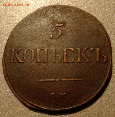 5 коп.1835г С.М. на оценку. - S0385094