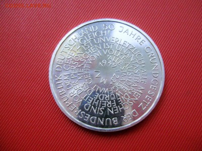 ФРГ. 10 марок 1999 D. 50 лет Конституции до 24.12 22-00 МСК - P6130034.JPG