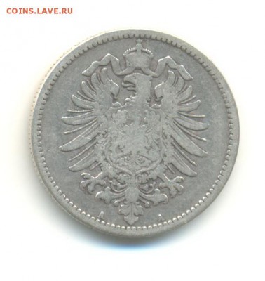 Ag. Германия 1 марка 1875А. до 24.12 22.00 - 10