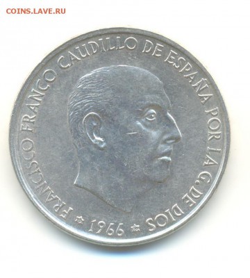 Ag. испания 100 песет 1966. AU . до 24.12 22:00 - 3