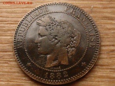 Франция 10 сантимов 1882 А до 22.12.14 в 21.00 М - IMG_8287
