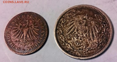 2 марки 1905 год Германия,+ 1 геллер 1862 года. Франкфурт. - IMG_20141220_074655