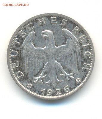 Ag. веймар 1 марка 1926А. до 24.12 22:00 - 12