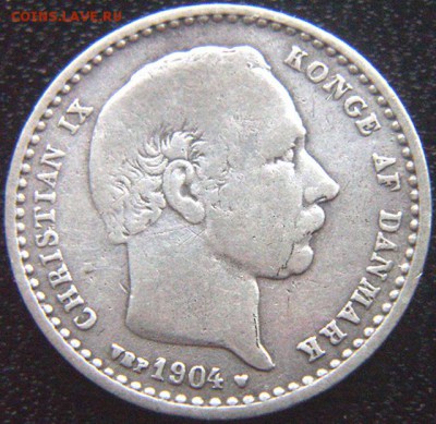 Дания_25 эре 1904. Серебро; до 21.12_22.00мск - 9051