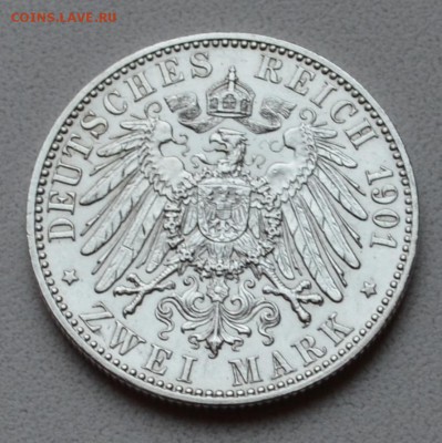 Ag Пруссия 2 марки 1901 200 лет Пруссии до 26.12 22.00.59 мс - DSC_0121.JPG