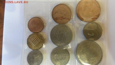 Набор монет Великобритании 1953г. в запайке - 20140904_194428