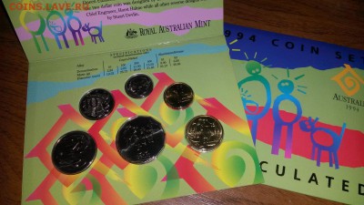 Австралия. Набор монет 1994г. Год семьи - 20140904_192755