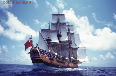 Монеты с Корабликами - -HMS_Bark_Endeavour