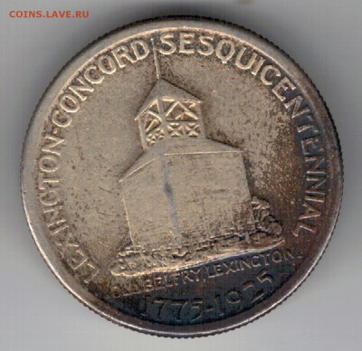 2 ДОЛЛАРА 1925 ЛЕКСИНГТОН И КОНКОРД 25.12-22Ч(А555) - 5-сша