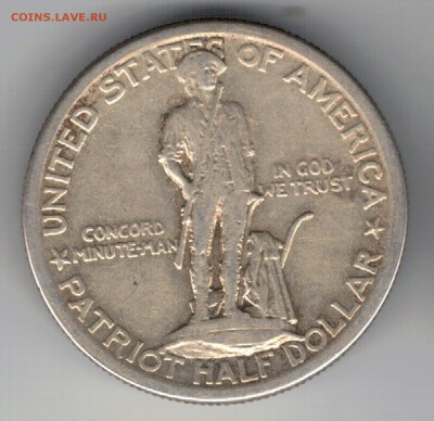 2 ДОЛЛАРА 1925 ЛЕКСИНГТОН И КОНКОРД 25.12-22Ч(А555) - 5-сша1