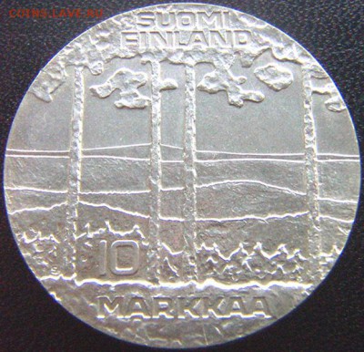Финляндия_10 марок 1975. Крупное серебро; до 22.12_22.28мск - 9055