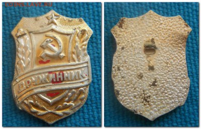 Лот лома значков - дружинник