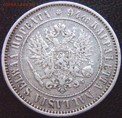 Царская Финляндия_серебряная марка 1874. До 23.12_22.08мск - 8989