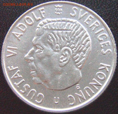 Швеция_2 кроны 1964. Отличное серебро; до 23.12_22.18мск - 9063