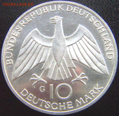 ФРГ_памятные 10 марок 1972. Отличное серебро; до 23.12_22.22 - 8851