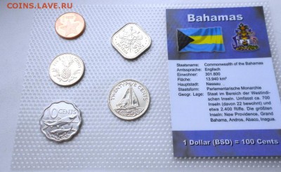Набор Багамы в блистере 5 шт . UNC - DSCN2843