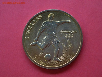 Австралия Олимпиада Сидней 2000 5$ Футбол - футбол 1.JPG