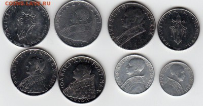 ВАТИКАН - 8 монет - 100, 50, 10 и 5 лир - разные года - img002