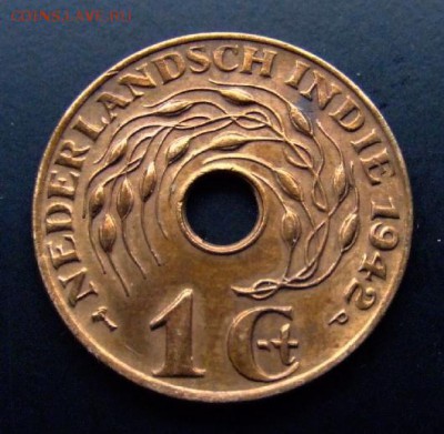 Нидерландская Индия 1 цент (1942) до 28.12 (22.00) - Нидерландская Индия 1 цент (1942) Р