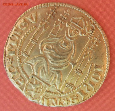 Нассау , Иоганн II , 1397 - 1419 гг . Гольдгульден - IMG_0017.JPG