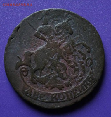2 копейки 1763 ММ и 1764 ММ, перечеканы - 2 64 1