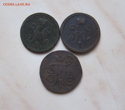 1 КОПЕЙКА 1801, 1841, 1844гг. (3 шт.) до 26.12.  22-00 мск - 1_3_2