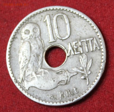 С 1 рубля  ГРЕЦИЯ 10 лепта 1912г. СОВА  до 30.12.14 в 22-00 - IMG_2960.JPG