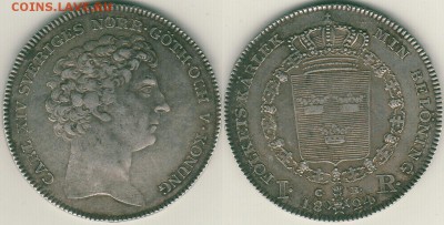 швеция. риксдалер 1824 - swe-1rd-1824
