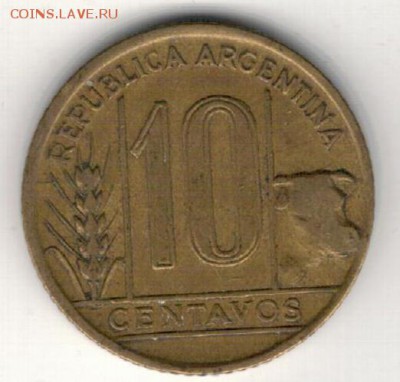 Аргентина 10 сентаво 1944 до 29.12.14 в 22.00мск (А493) - 4-ар10с44а