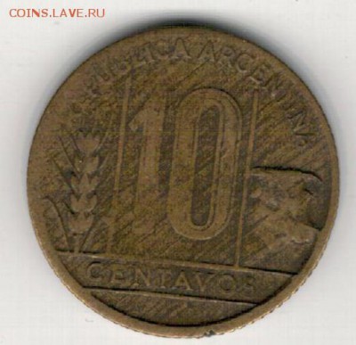 Аргентина 10 сентаво 1949 до 29.12.14 в 22.00мск (А493) - 4-ар10с49а