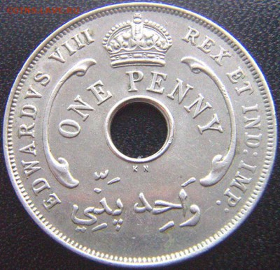 Британская Западная Африка_ 1 пенни 1936(KN); до 26.12_22.12 - 9096