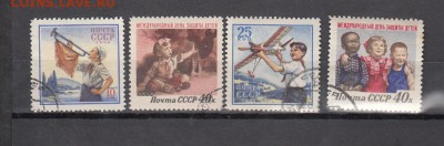 Марки СССР гашеные день защиты детей 1958г - 1п206
