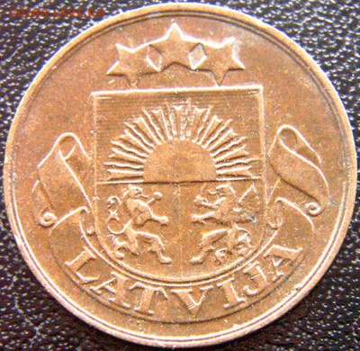 Латвия_2 сантима 1928; до 27.12_22.26мск - 8670