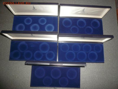 КОРОБКА (бокс) Олимпиада 80 серебро - на 28 монет - коробки для олимп80 5штук