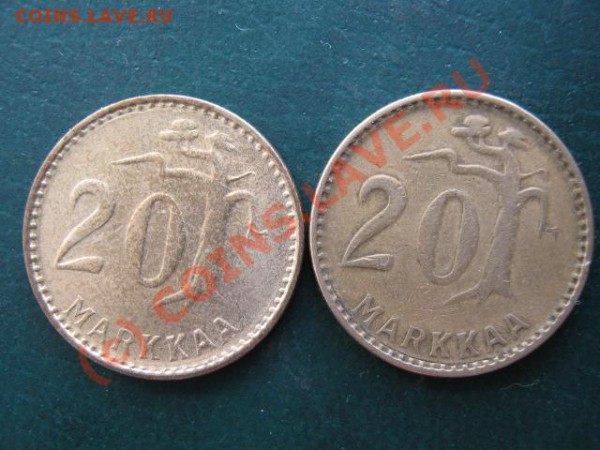 Финляндия 20 марок 1953 разновидность - IMG_2752