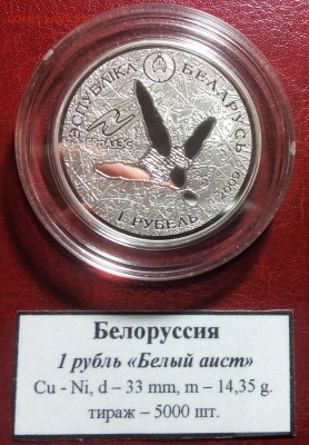 Беларусь, 1 р. 2009 (Белый аист) Cu-Ni, Proof, до 04.12.14 - nrtO4tmlRnw