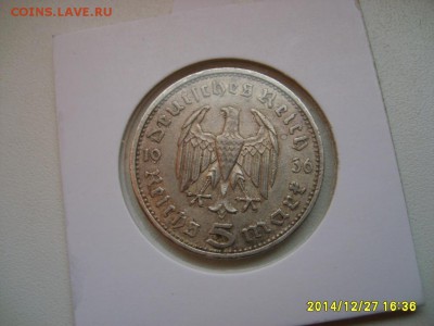 ГЕРМАНИЯ,5 марок 1936Е(Гинденбург,без свастики)!до 1.01.2015 - S6003024.JPG