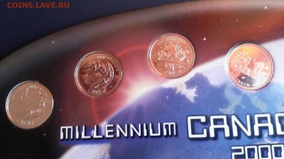 Квотеры Канада миллениум в планшетке подставке 2000г - 20141230_141024