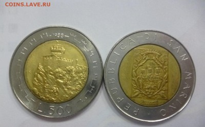 ДК Сан-Марино 500 лир 1988 Замок БИМ ФИКС 04.01 22.00 - Сан-Марино 500 лир 1988.JPG