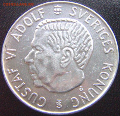 Швеция_5 крон 1955. Отличное серебро; до 31.12_22.04мск - 9038