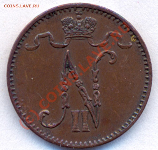 Финляндия 1 penni 1903г. до 17.05.2010г. в 22.30МСК - 1-1903-2