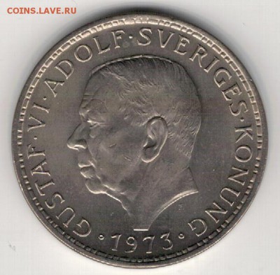 ШВЕЦИЯ 5 КРОН 1973 ДО 08.01.15 В 22.00МСК (А549) - 4-1шв