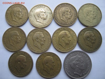 ДАНИЯ 20 монет 1942-1979 (1, 2, 10 крон) РАЗНЫЕ годы. - 014.JPG